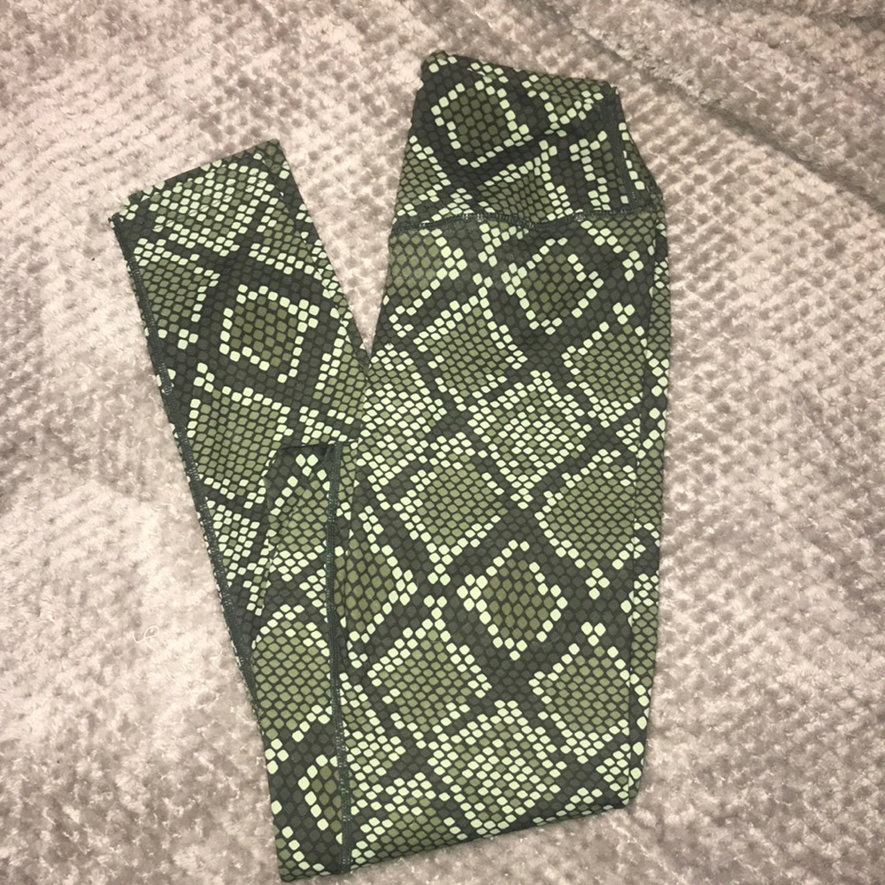 Balance Athletica Green Patterned Leggings